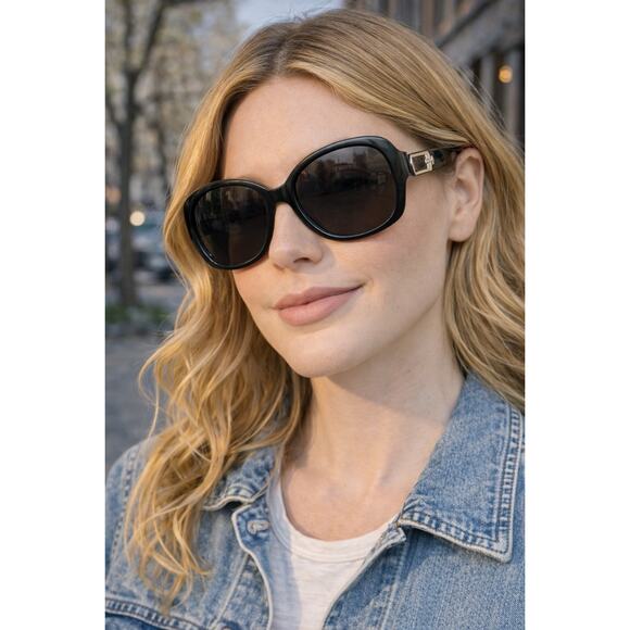Jimmy Choo Oversized Sunglasses FRAMES ONLY Black 57-18-130 READ DESC main image 5